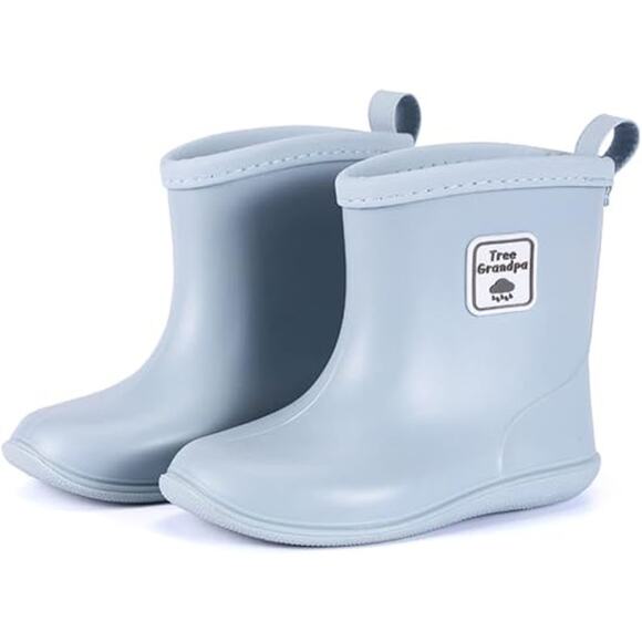 Sayyea Tree Grandpa Baby Boy Size 6 Toddler Short Rain Boots Waterproof Shoes - Picture 1 of 5